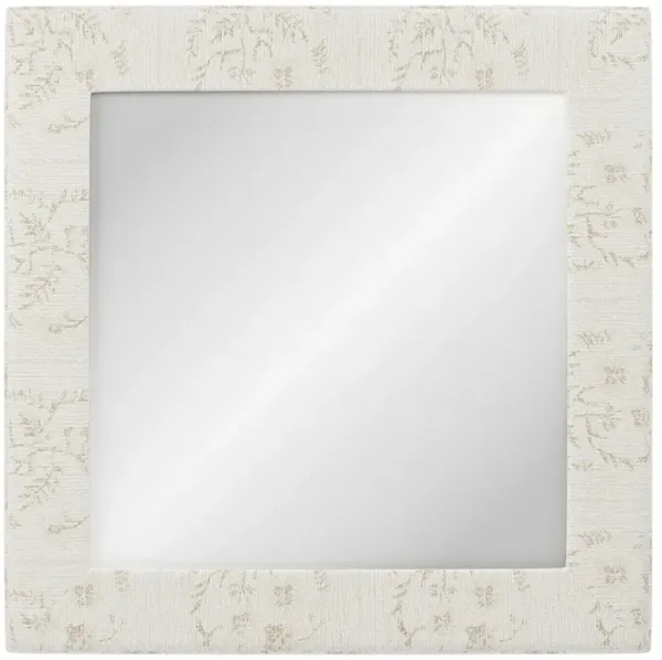 Cisco Home Isabel Traditional Foret Ivory Upholstered Wall Mirror