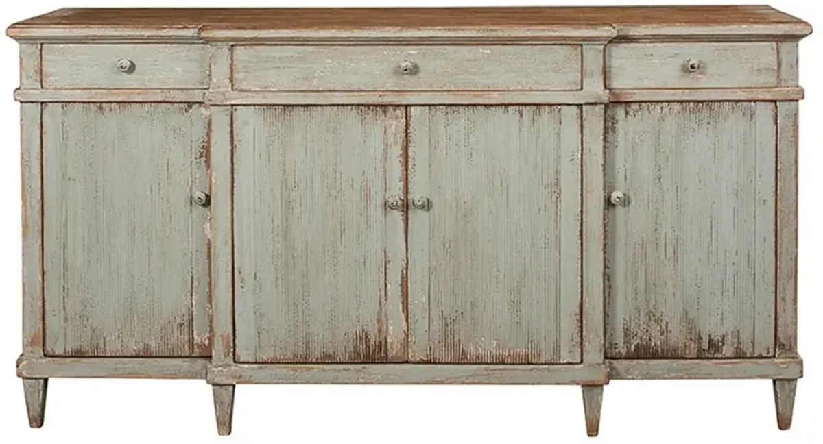 Aderyn French Country Sage Green Wood Buffet