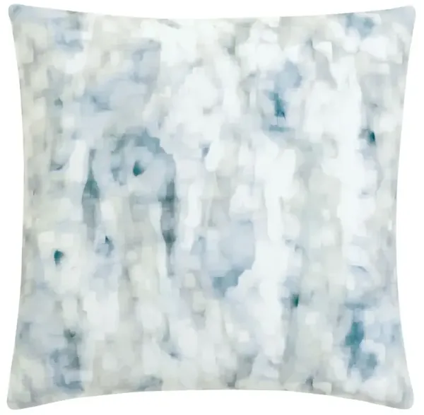 Carlene Modern Classic Blue Watercolor Woven Throw Pillow - 22x22