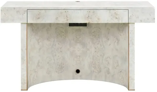 Sloane Modern Classic Light Grey Burl Rectangular Desk