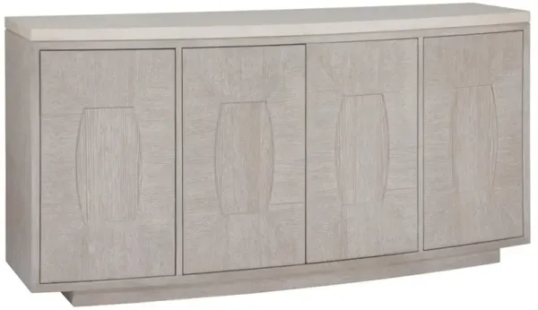 Mar Monte Modern Classic Beige Oak Marble Sideboard