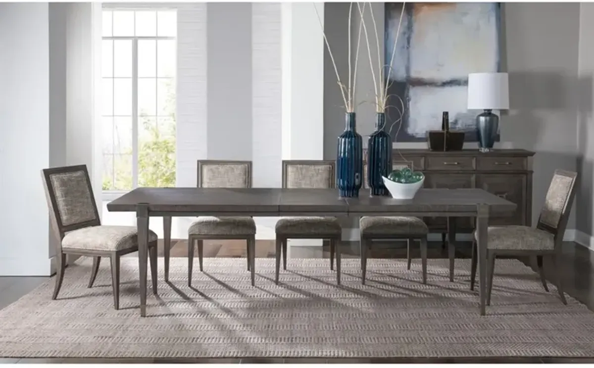 Belvedere Modern Classic Brown Oak Extendable Dining Table - 88-124"