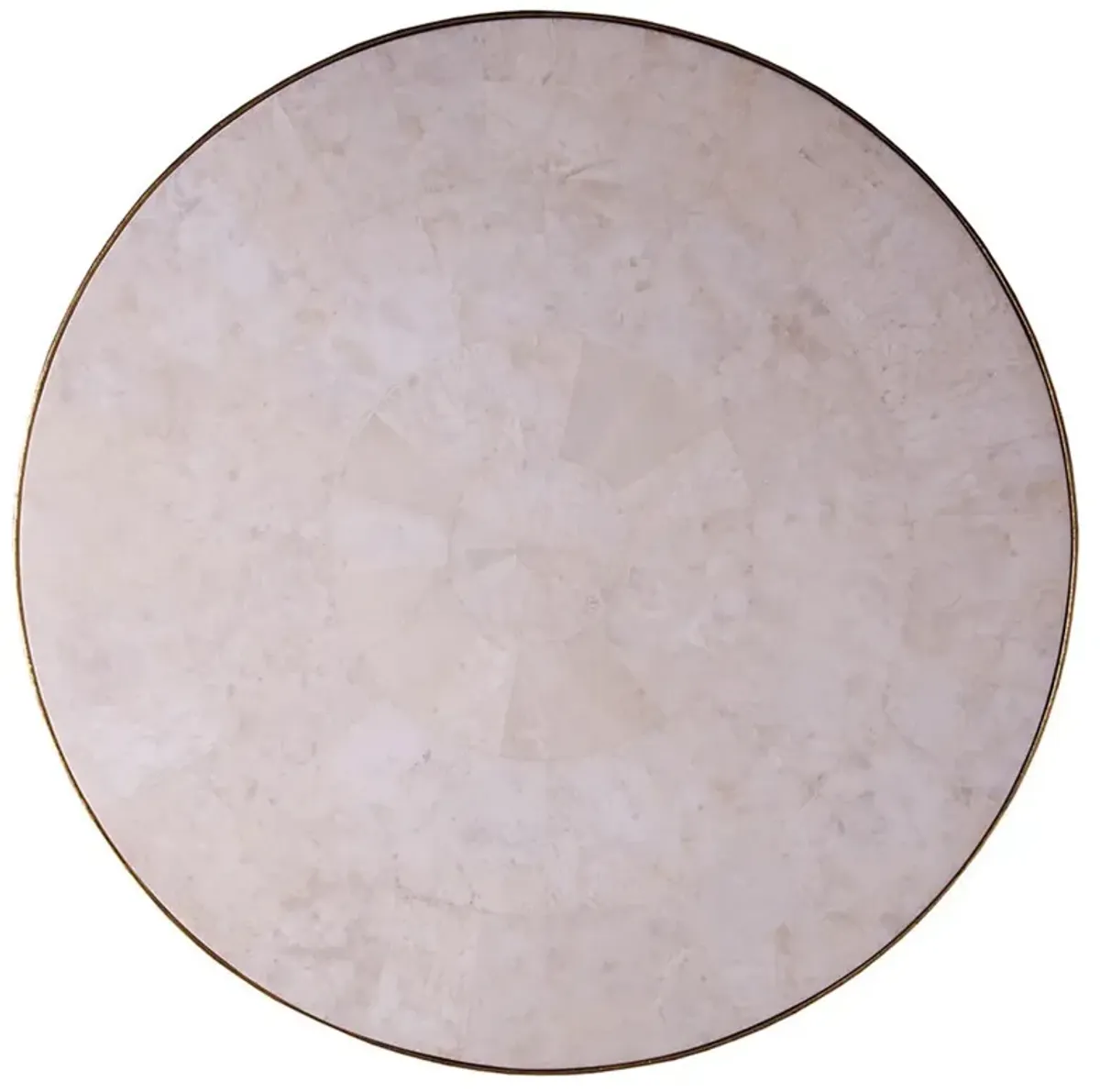 Crystal Modern Classic Stone Gold Iron Round Coffee Table