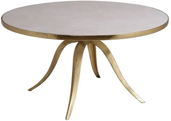 Crystal Modern Classic Stone Gold Iron Round Coffee Table