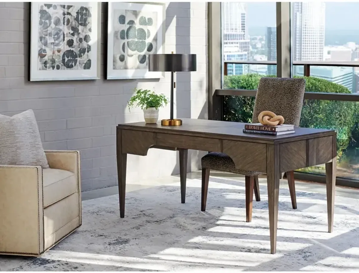 Bennett Updated Traditional Brown Wood Writing Desk