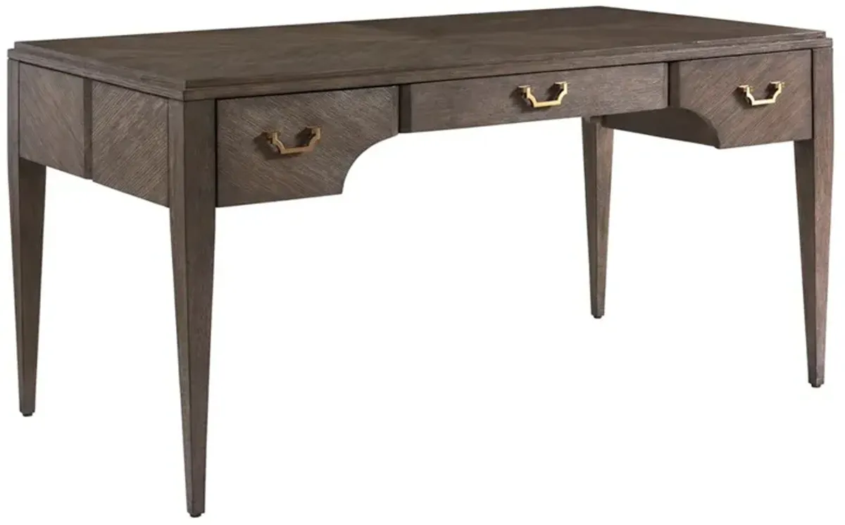 Bennett Updated Traditional Brown Wood Writing Desk