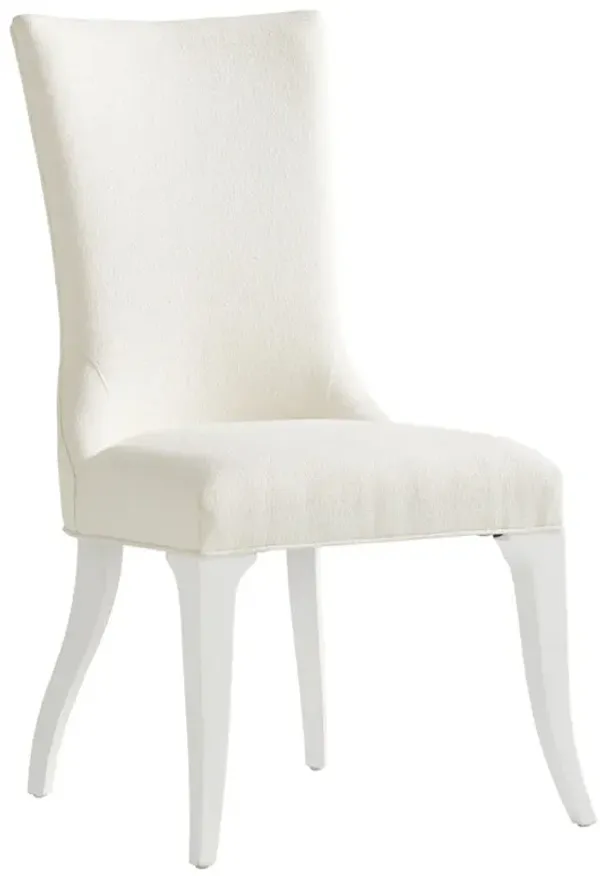 Geneva Modern Classic White Performance Wood Dining Side Chair