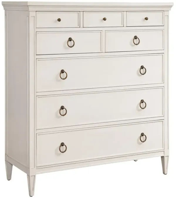 Heisler Coastal Beach White Wood Dresser