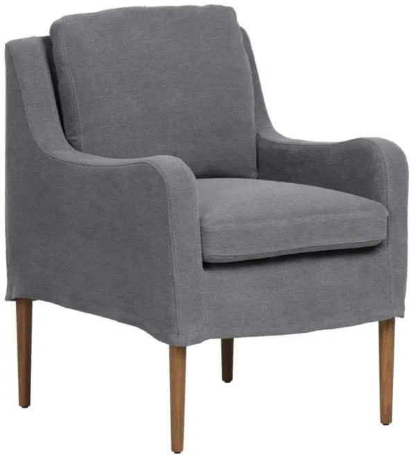 Aurelia Broadway Denim Linen Dining Chair