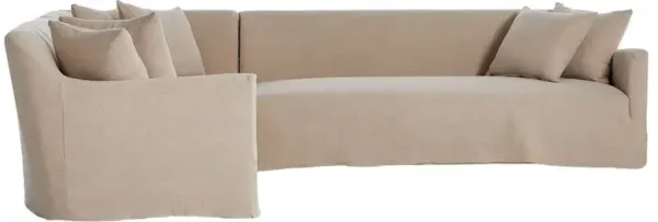 Aurelia Alessi Buff Outdoor 3-Piece Sectional - 128x128"