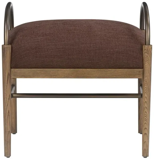 Demi Laughlin Plum Velvet Accent Stool