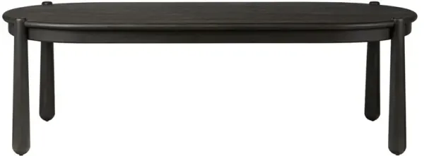 Salvador Cracked Smoked Black Oak Dining Table - 96"