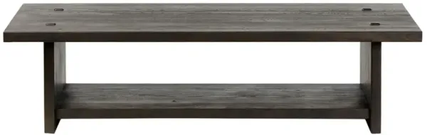 Zeno Cracked Smoked Black Oak Coffee Table