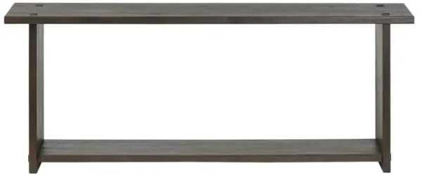 Zeno Cracked Smoked Black Oak Console Table