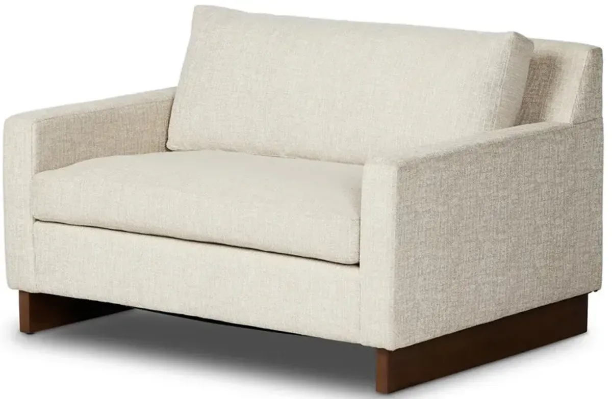 Marquez Modern Classic Alameda Snow Performance Sleeper Chair - 53"