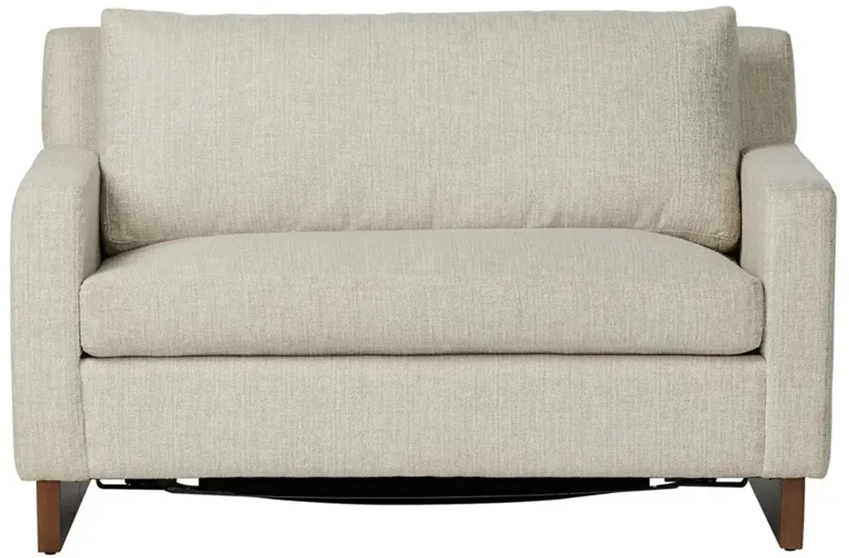 Marquez Modern Classic Alameda Snow Performance Sleeper Chair - 53"