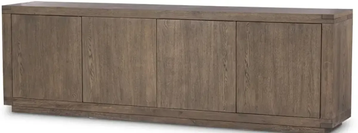 Warby Rustic Lodge Worn Oak Sideboard
