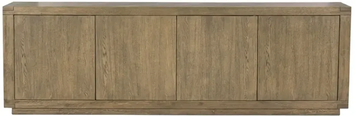 Warby Rustic Lodge Worn Oak Sideboard