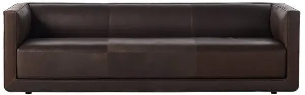 Phillip Modern Classic Heirloom Cigar Leather Sofa - 95"