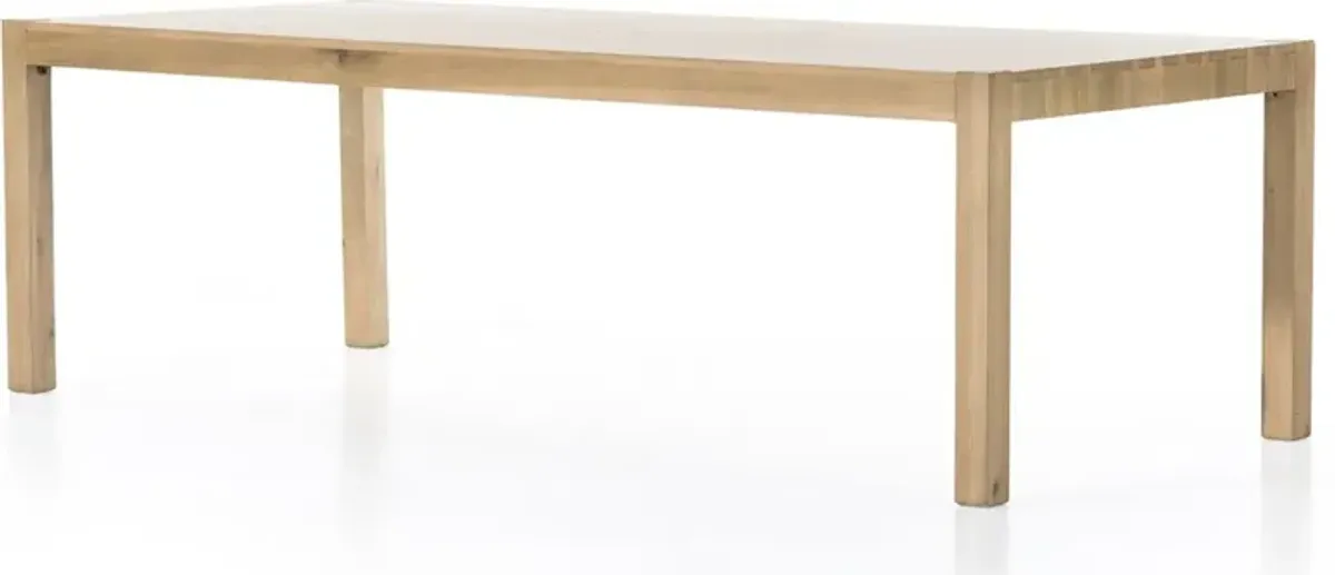 Isador Rustic Lodge Dry Wash Wood Rectangular Dining Table - 96"