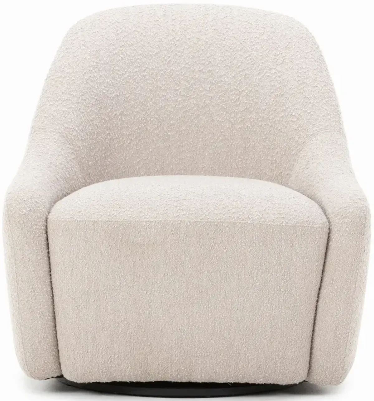 Levi Modern Classic Knoll Sand Performance Boucle Swivel Chair