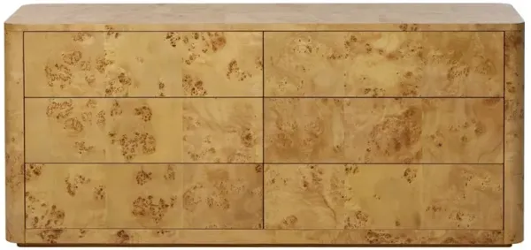 Mullins Modern Classic Natural Burl Double Dresser