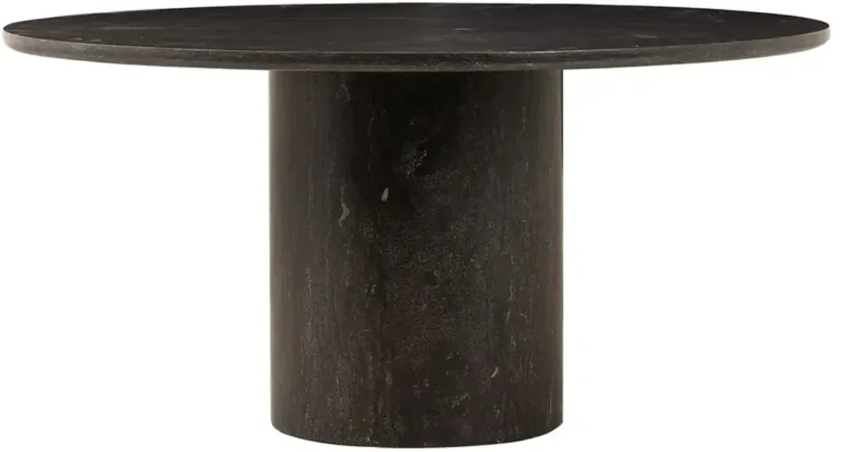 Diya Modern Classic Bluestone Round Pedestal Dining Table - 60"