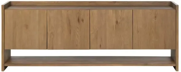 Rosalina Rustic Lodge Warm Oak Media Console - 86"