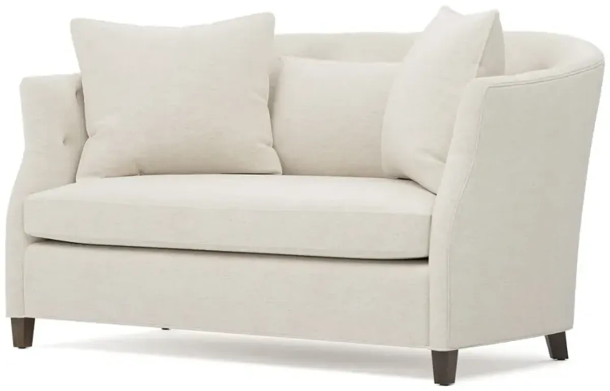 Cisco Home Luccia Heathered Ivory Performance Loveseat - 58"