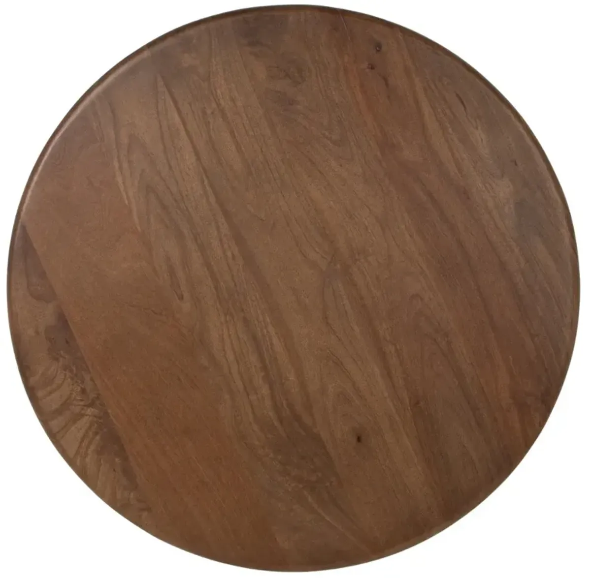 Cassandra Updated Traditional Brown Mango Wood Round Coffee Table