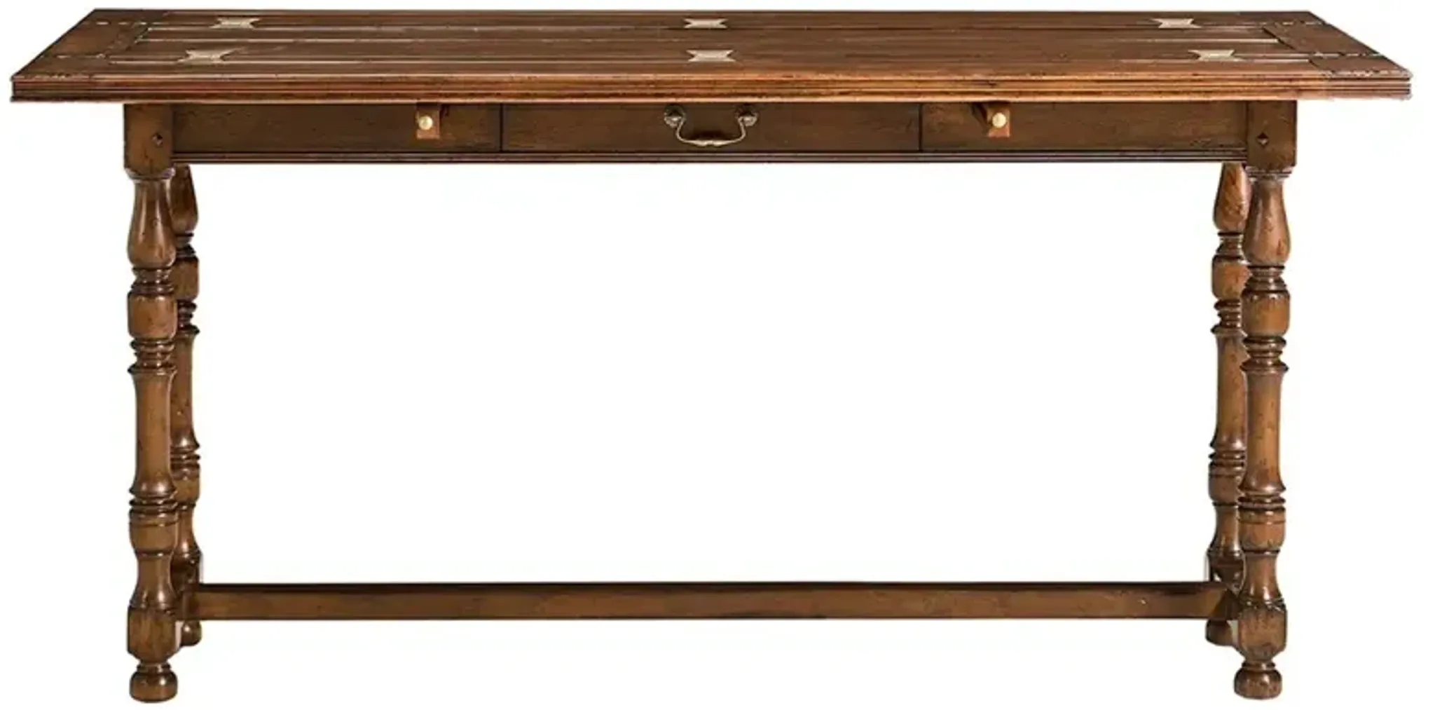 Jeremiah Updated Traditional Brown Acacia Extendable Console Table ...