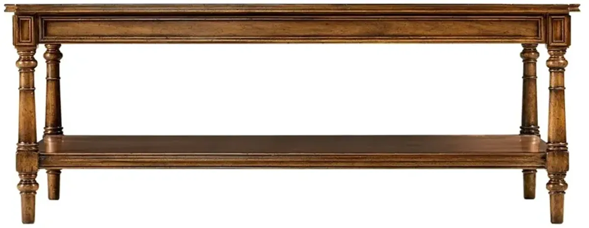 Oakley Updated Traditional Brown Acacia Rectangular Coffee Table