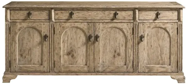Robert French Country Weathered Grey Oak Credenza
