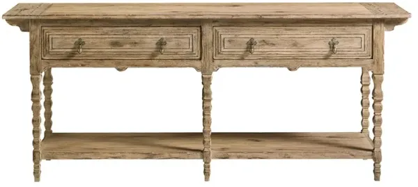 Robert French Country Weathered Grey Oak Console Table