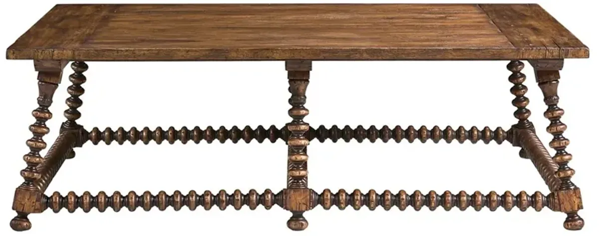 Koda French Country Brown Acacia Cocktail Table