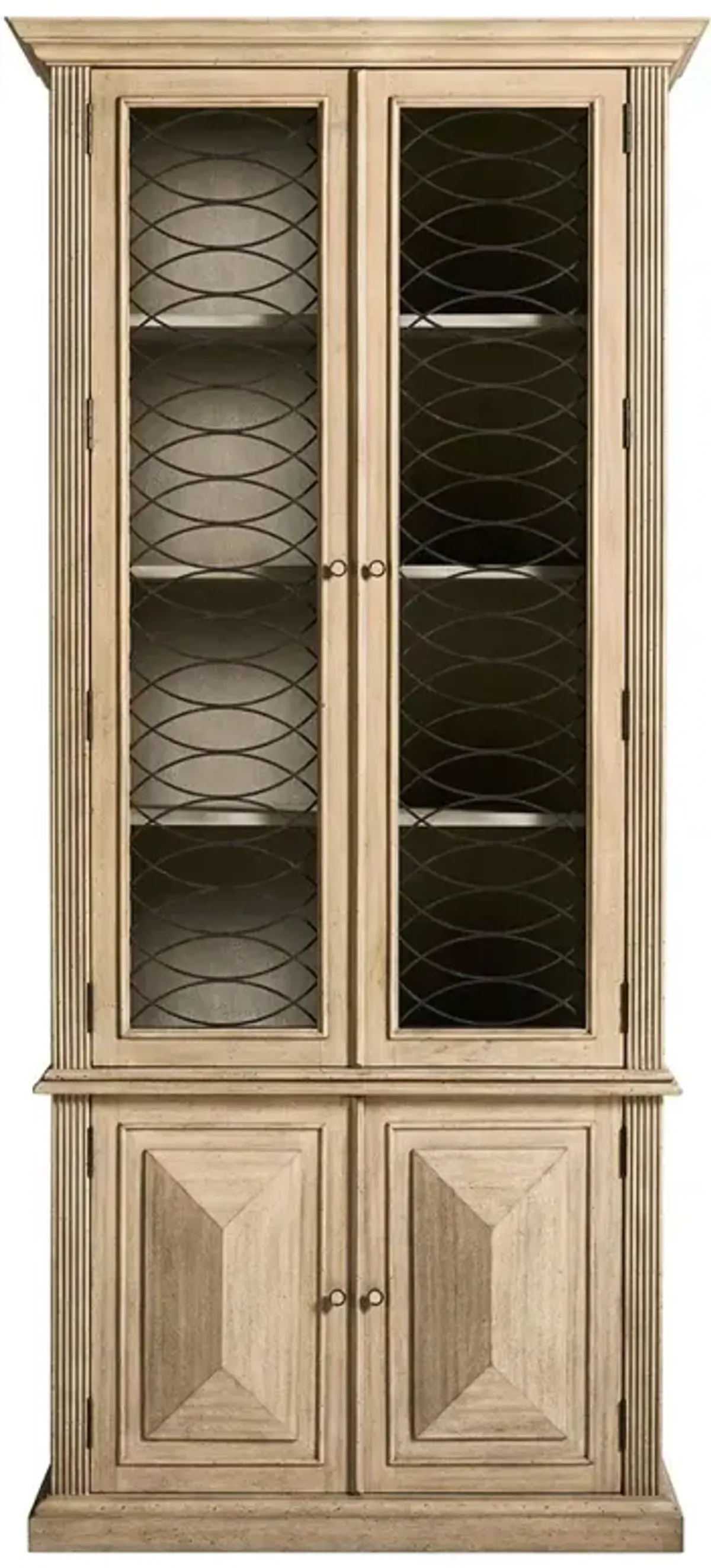 Inayah Updated Traditional Natural Acacia Display Cabinet
