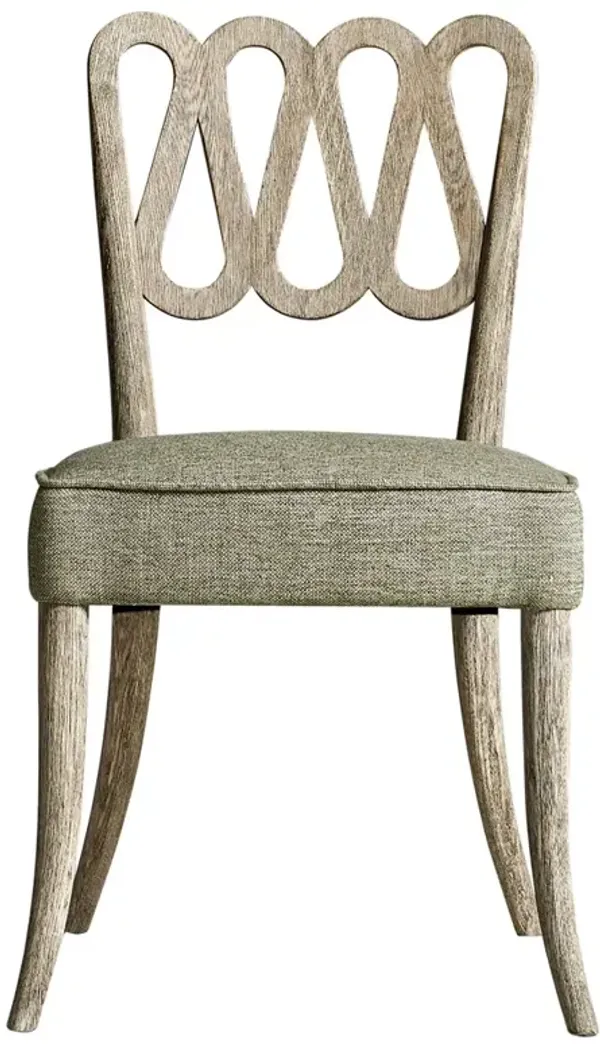 Vihaan French Country Grey Oak Sage Performance Dining Chair