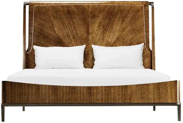 Ronin Modern Classic Brown Walnut Bed - King