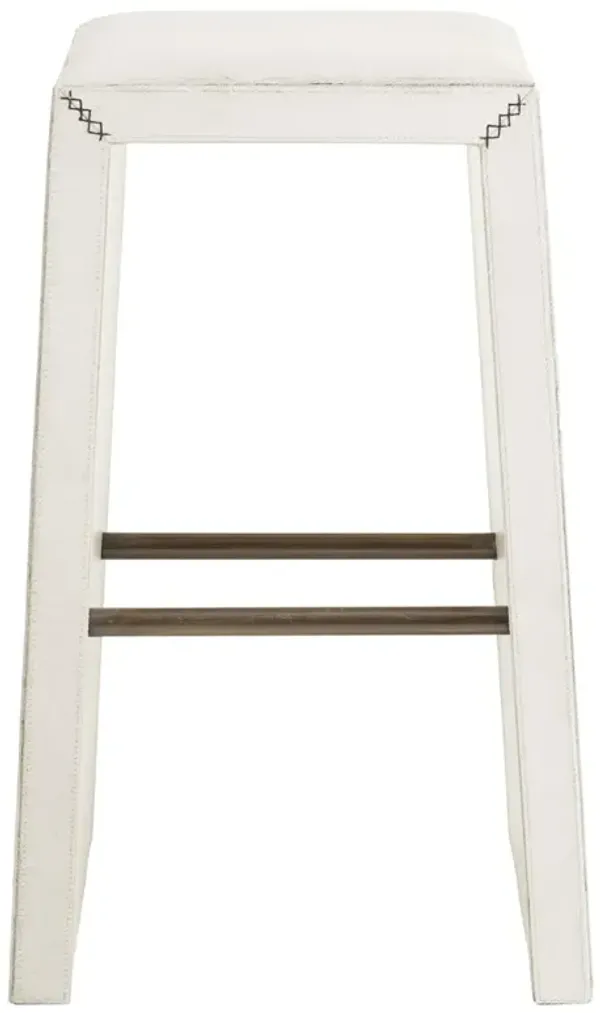 Cowan Modern Classic White Hair on Hide Bar Stool