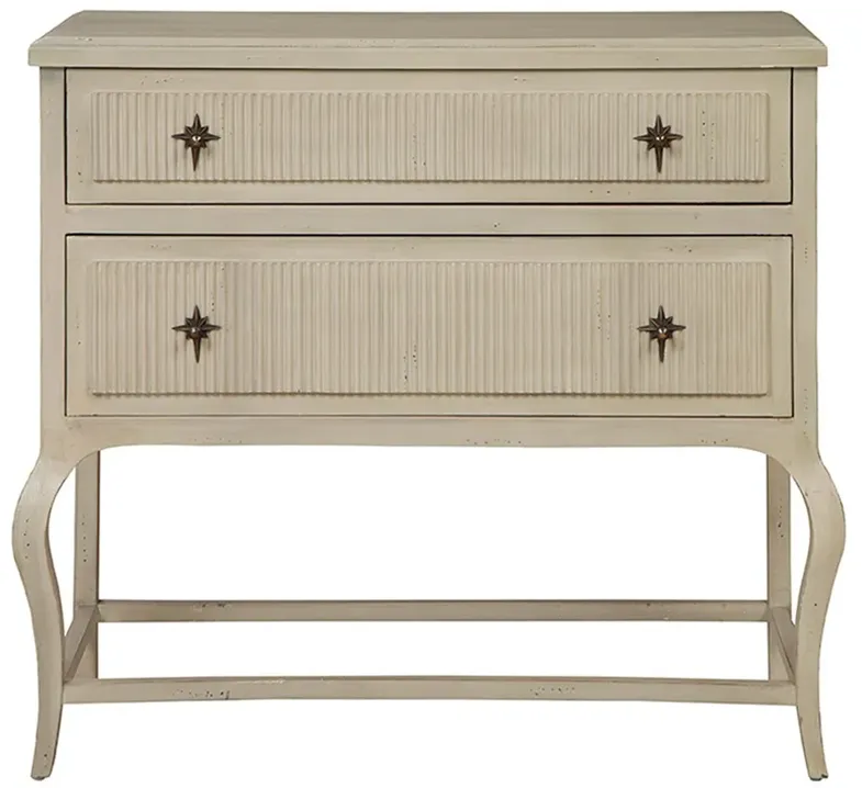 Sabby Updated Traditional Cream Mahogany Wood Bachelor Chest