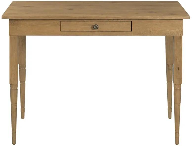 Pencil Updated Traditional Brown Oak Wood Desk
