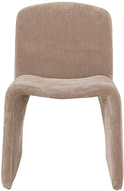 Perry Modern Classic Camel Velvet Dining Chair