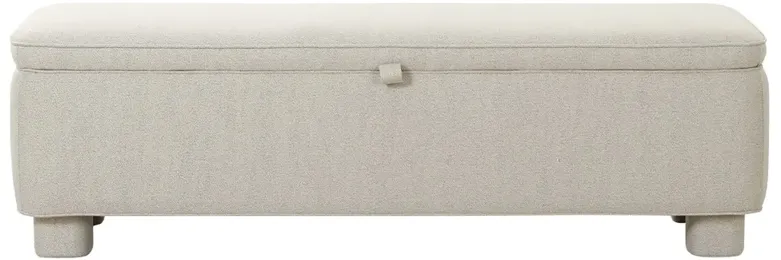 Sophie Modern Classic Light Grey Storage Bench