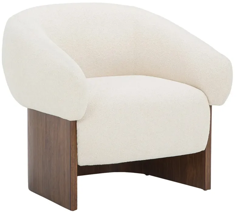 Ophelia Modern Classic Cream Boucle Arm Chair