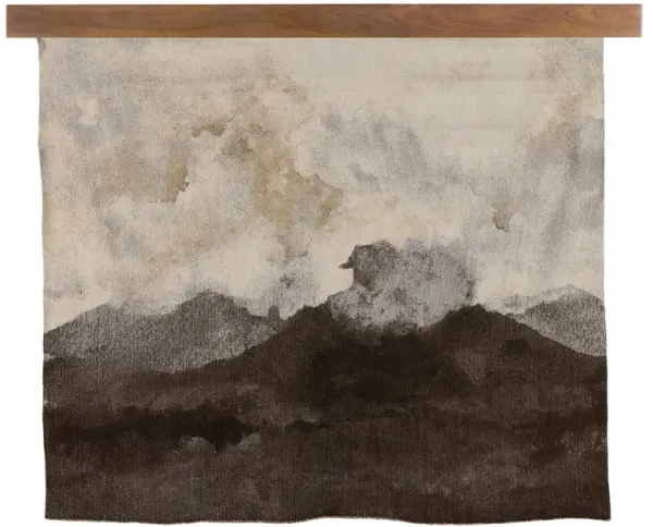 Sierra Updated Traditional Black Mountain Tapestry With Hanger - 54x76