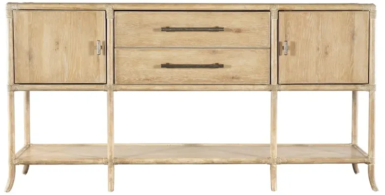 Maris Coastal Beach Brown Pole Rattan Sideboard