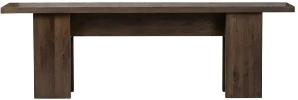 Yarra Rustic Lodge Grey Oak Rectangular Console Table