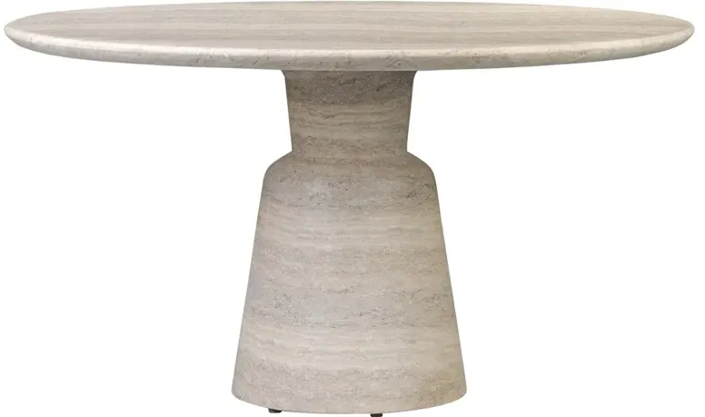 Marsh Textured Sandy Grey Outdoor Dining Table - 55"