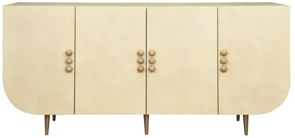 Worlds Away Deluca Modern Classic Parchment Buffet