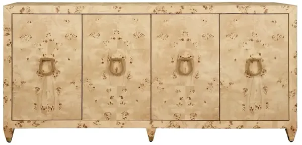 Worlds Away Mulligan Modern Classic Brown Burl Buffet